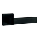 Tupai Rapido CurvaLine Turis Lever Door Handle on Square Rose - Pearl Black