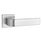 Tupai Rapido CurvaLine Turis Lever Door Handle on Square Rose - Satin Chrome