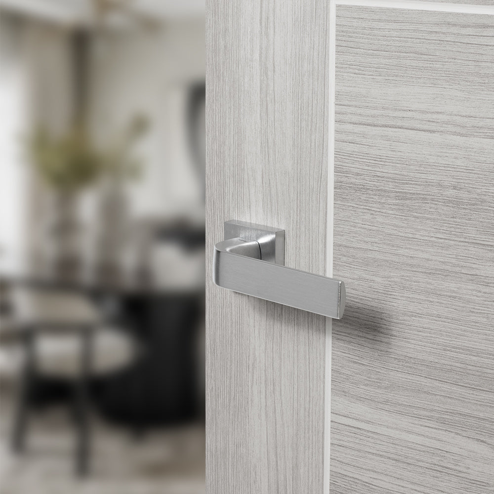 Tupai Rapido CurvaLine Turis Lever Door Handle on Square Rose