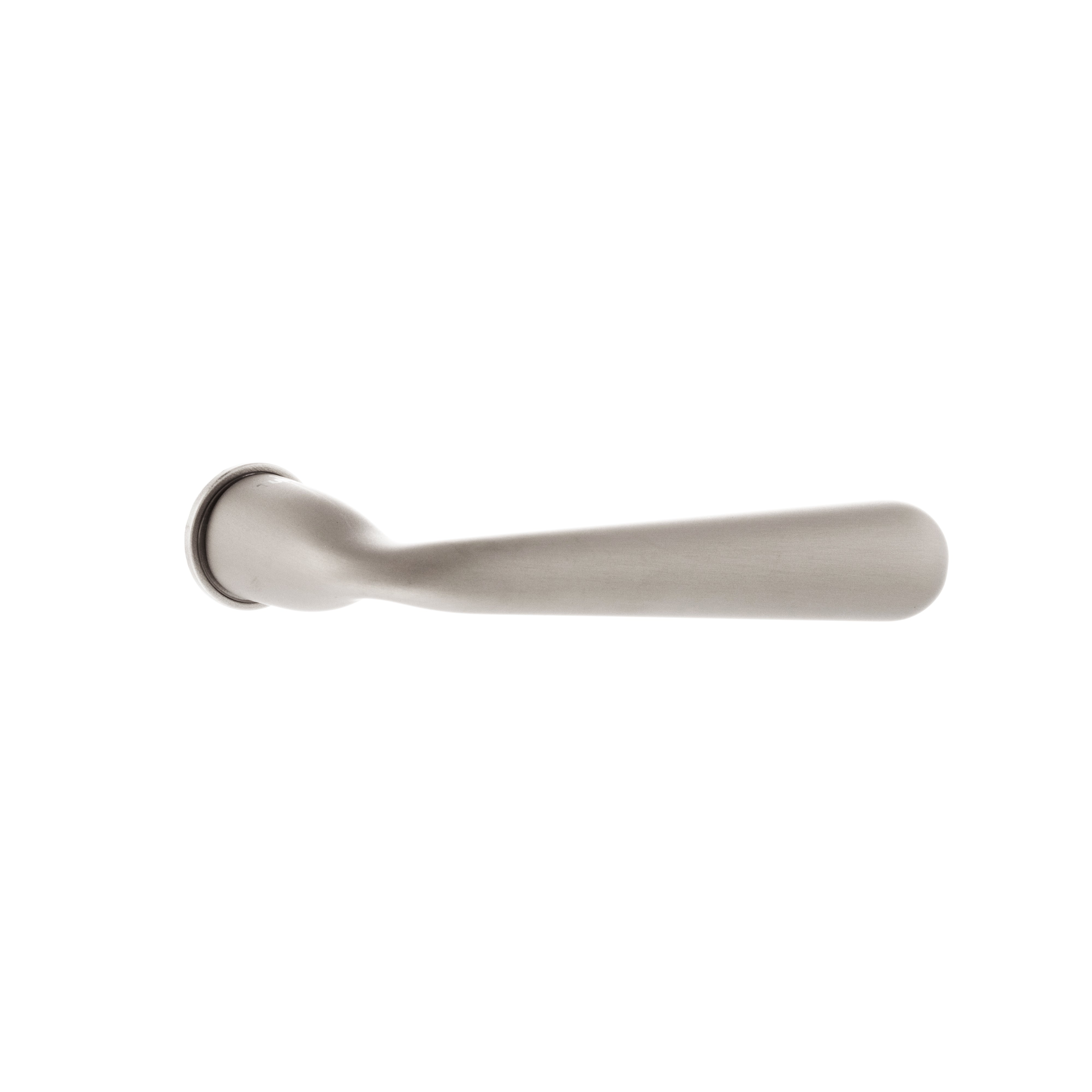 Tupai Rapido CurvaLine Adra Lever Door Handle on Concealed Round Rose - Pearl Nickel