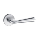Tupai Rapido CurvaLine Adra Lever Door Handle on Round Rose - Satin Chrome