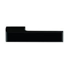 Tupai Rapido VersaLine Tobar Lever Door Handle on Long Rose - Matt Black Decorative Plate - Matt Black