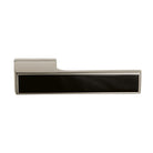 Tupai Rapido VersaLine Tobar Lever Door Handle on Long Rose - Pearl Black Decorative Plate - Pearl Nickel