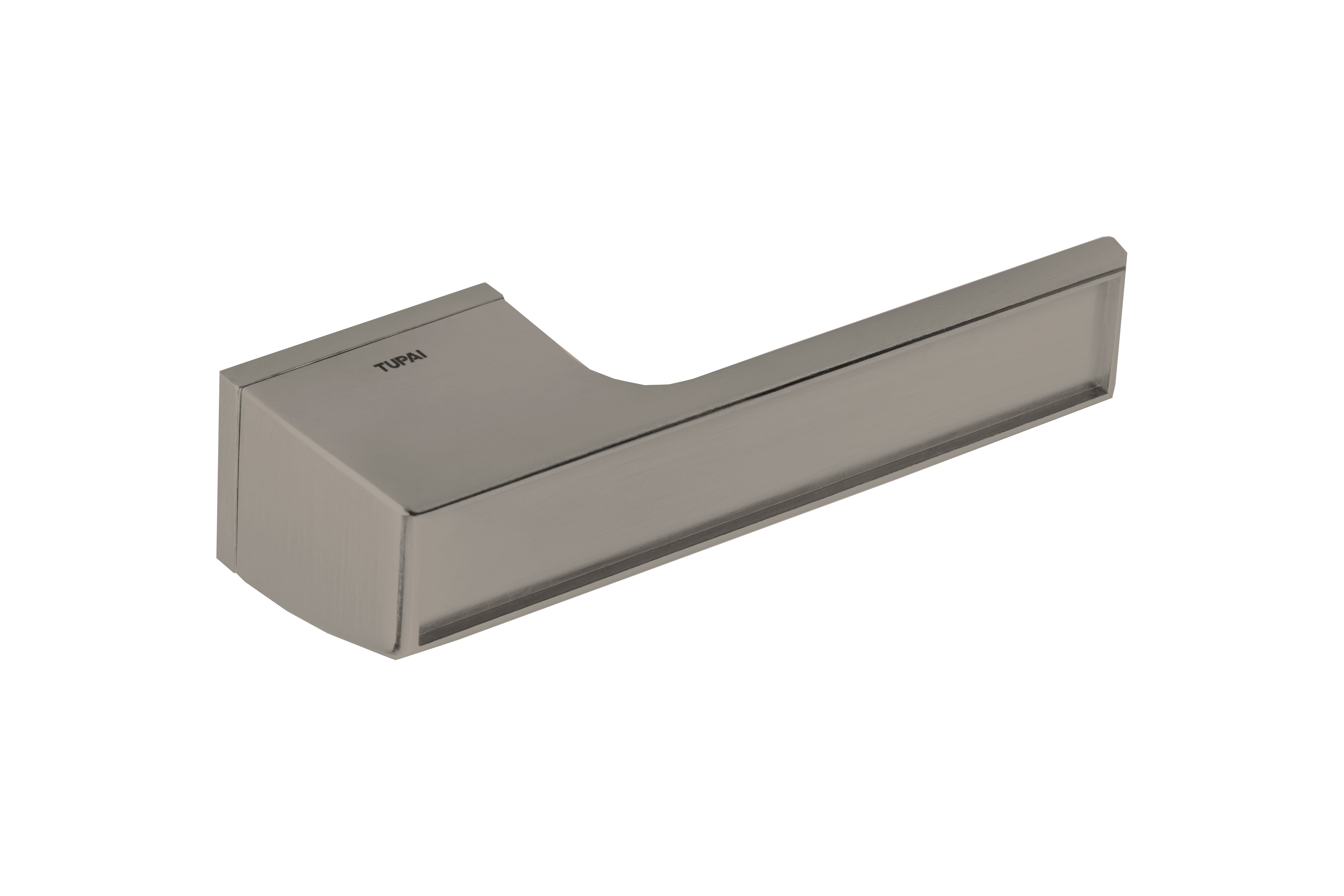 Tupai Rapido VersaLine Tobar Lever Door Handle on Long Rose - (Without Decorative Plate) - Pearl Nickel