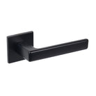 Tupai Rapido 5S Line Portel Lever Door Handle on 5mm Slimline Square Rose - Pearl Black