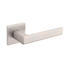 Tupai Rapido 5S Line Portel Lever Door Handle on 5mm Slimline Square Rose - Pearl Nickel