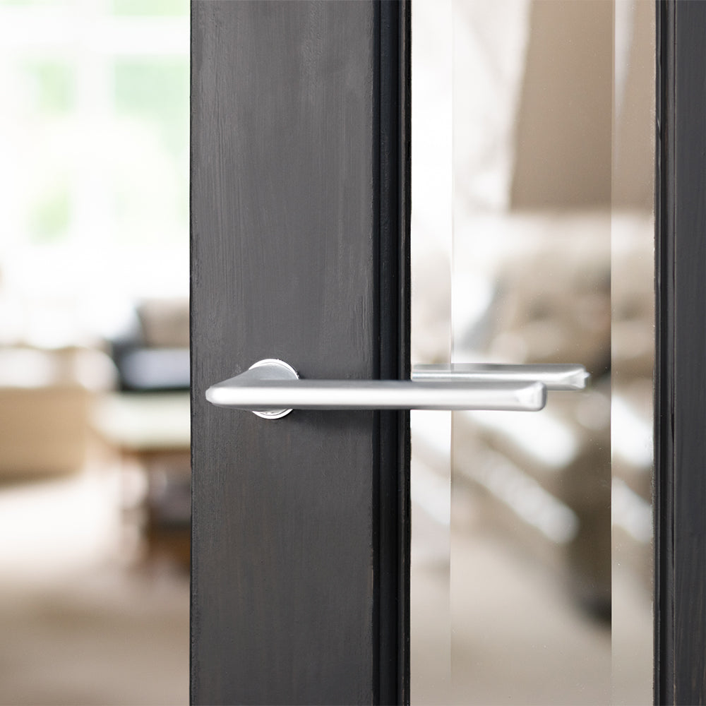 Tupai Rapido 5S Line Tavira Lever Door Handle on Concealed Round Rose - White
