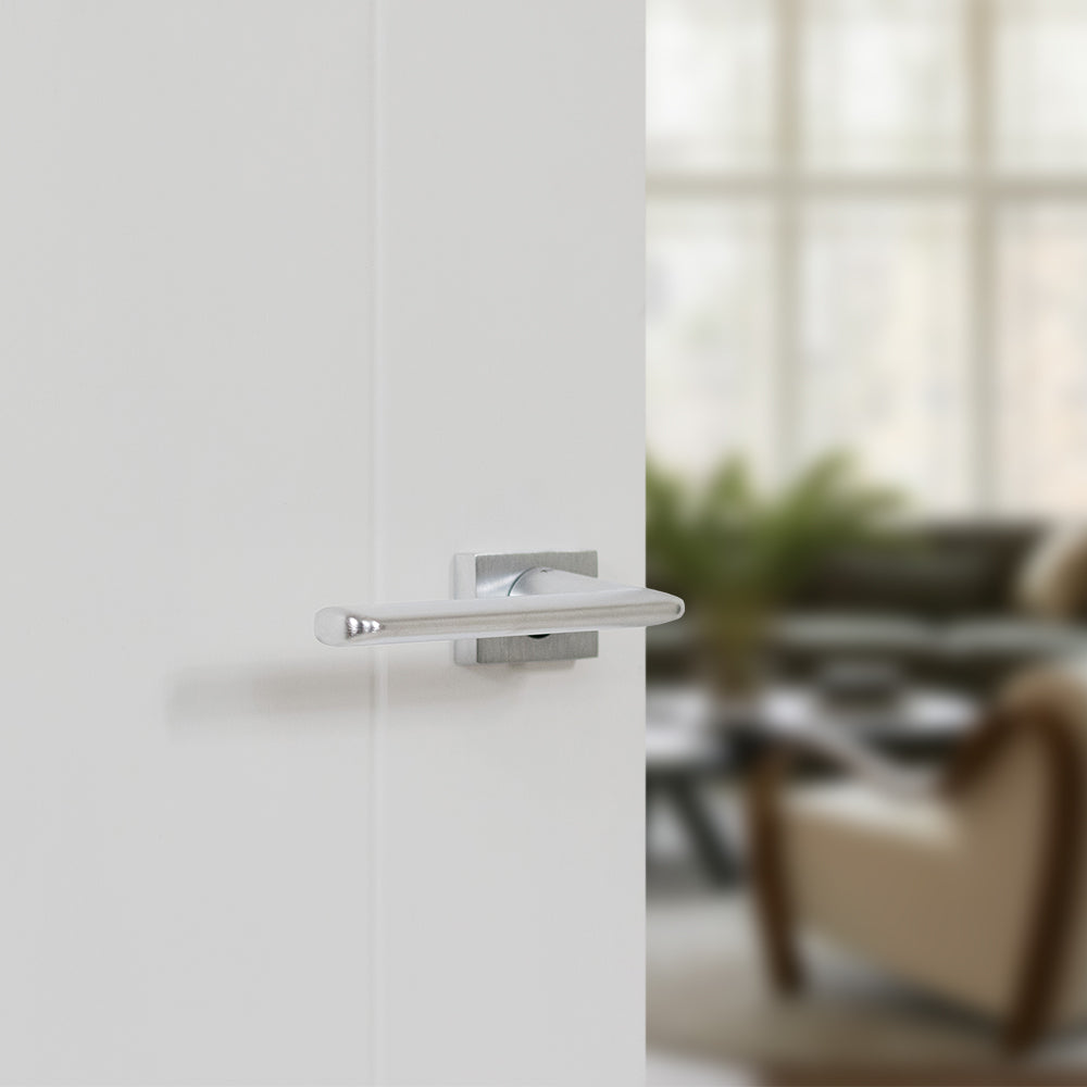 Tupai Rapido RetaLine Tavira Lever Door Handle on Long Rose - (Without Decorative Plate)