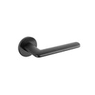 Tupai Rapido 5S Line Tavira Lever Door Handle on 5mm Slimline Round Rose - Pearl Black