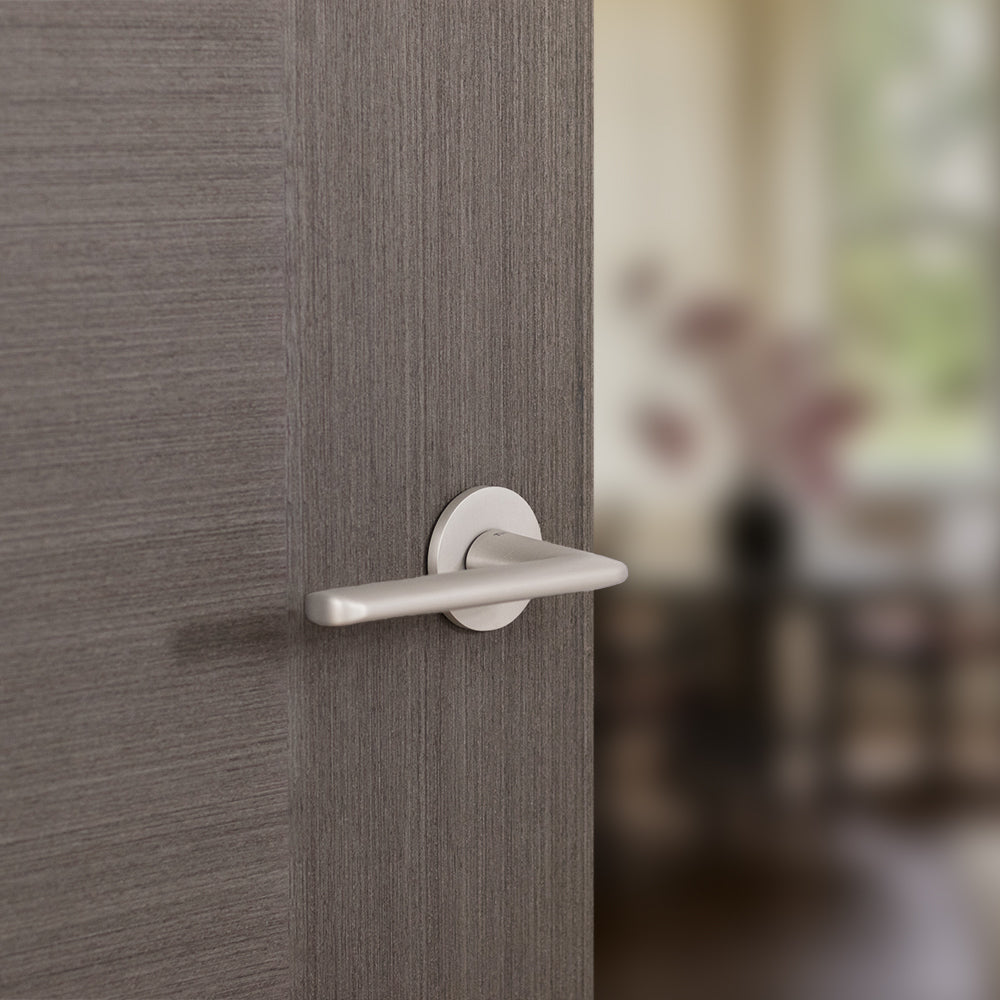 Tupai Rapido 5S Line Tavira Lever Door Handle on 5mm Slimline Round Rose
