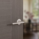 Tupai Rapido 5S Line Tavira Lever Door Handle on 5mm Slimline Round Rose