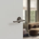 Tupai Rapido 5S Line Tavira Lever Door Handle on 5mm Slimline Round Rose