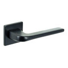 Tupai Rapido 5S Line Canha Lever Door Handle on 5mm Slimline Square Rose - Pearl Black
