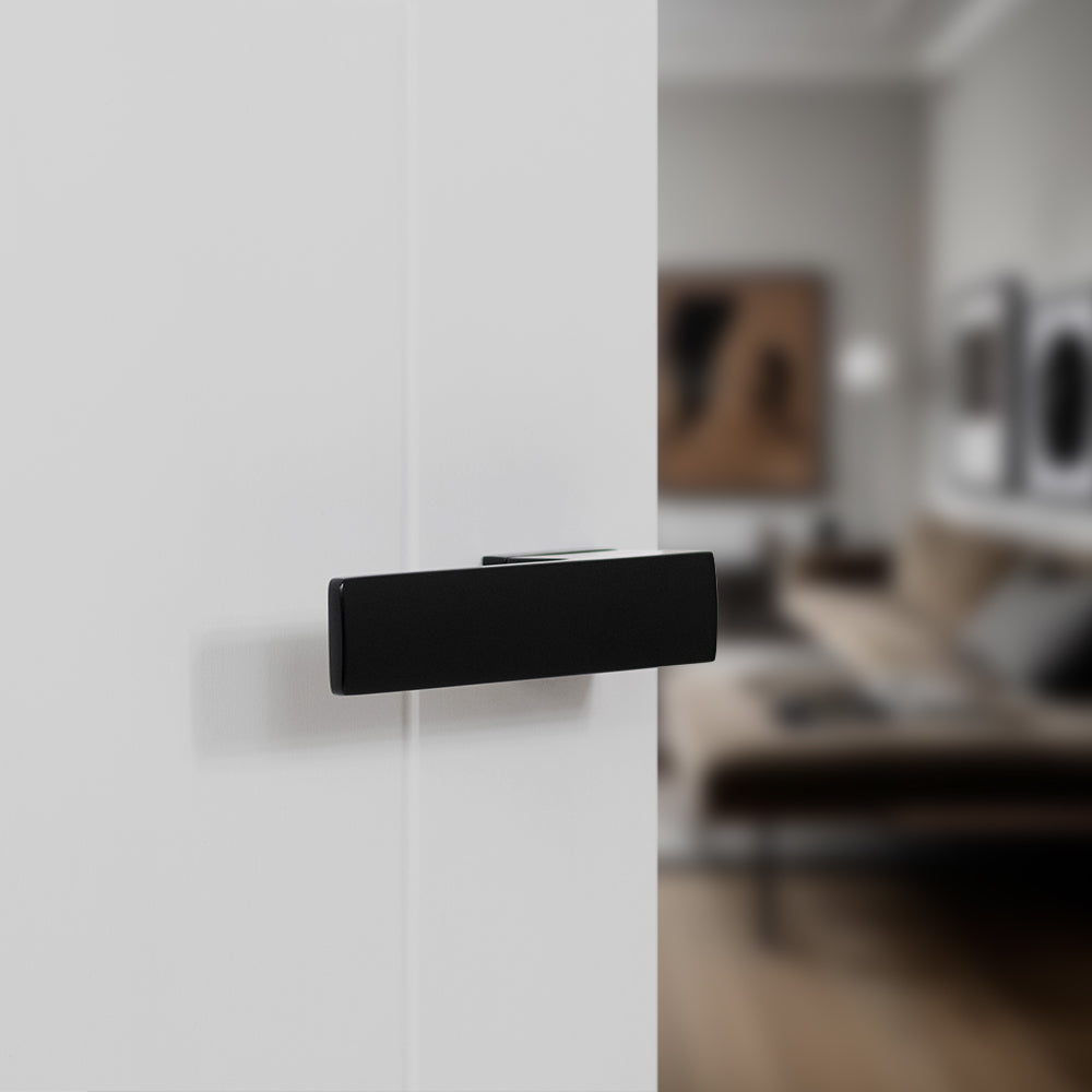 Tupai Rapido RetaLine Cartelle Lever Door Handle on Long Rose - (Without Decorative Plate)