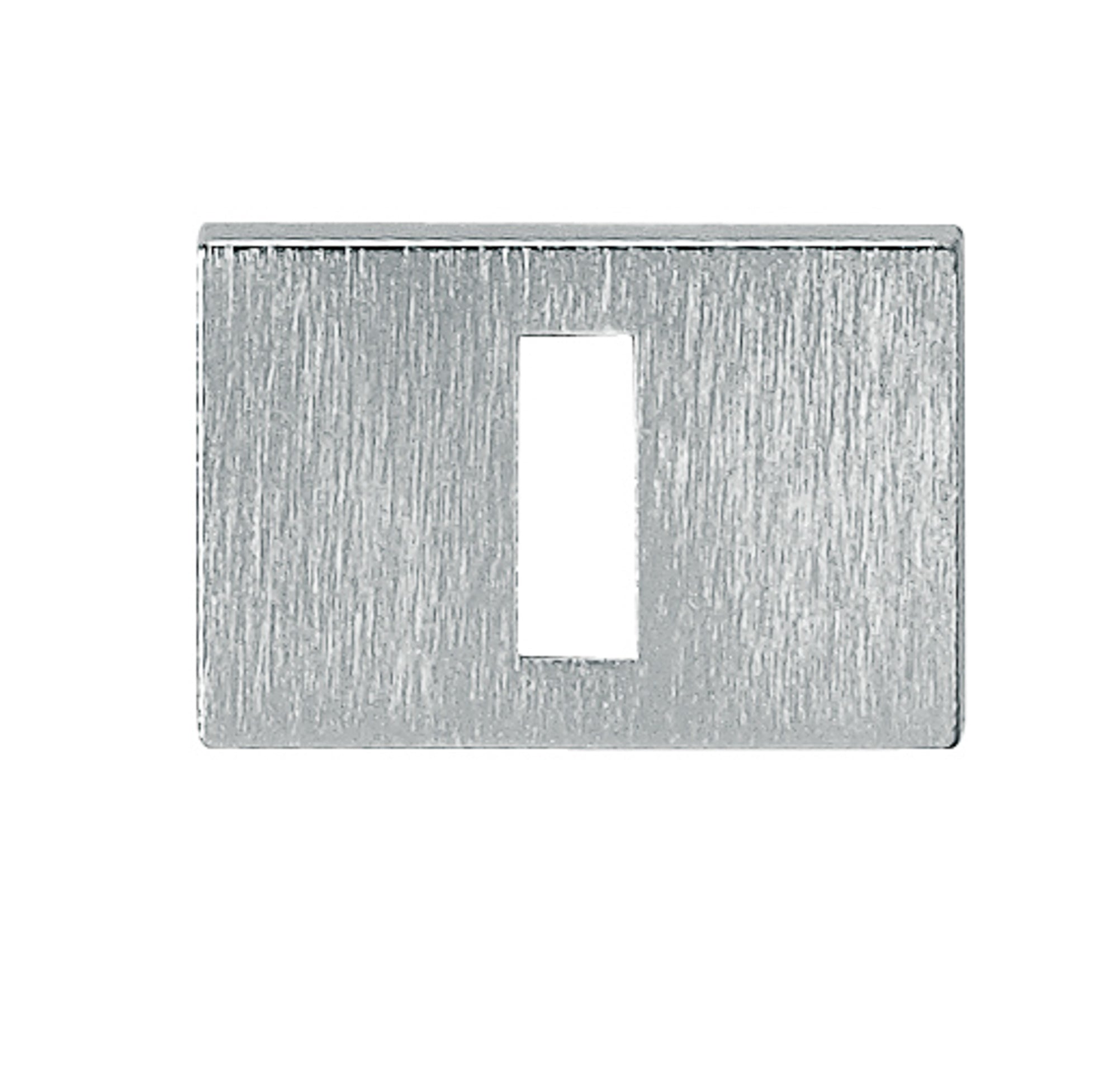 Tupai Rapido RetaLine/VersaLine Key Escutcheons on Long Rose - Satin Chrome