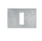 Tupai Rapido RetaLine/VersaLine Key Escutcheons on Long Rose - Satin Chrome