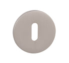 Tupai Rapido 5S Line Key Escutcheons on 5mm Slimline Round Rose - Pearl Nickel