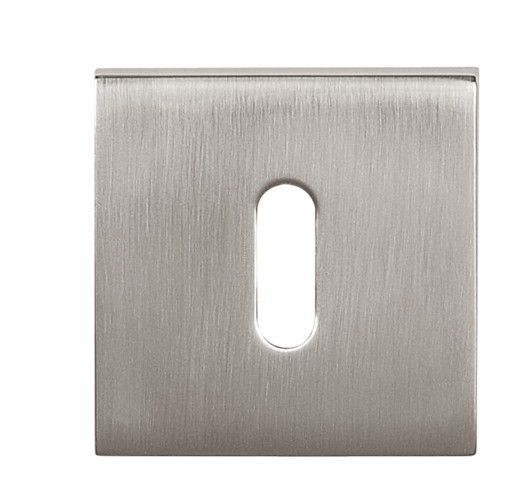 Tupai Rapido Curva/QuadraLine Key Escutcheons on Square Rose - Pearl Nickel