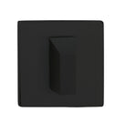Tupai Rapido 5S Line WC Turn on 5mm Slimline Square Rose (bolt through fixing only) - Pearl Black