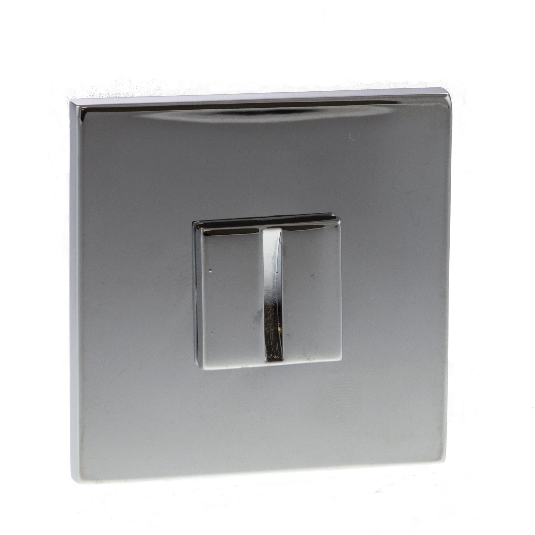 Tupai Rapido 5S Line WC Turn on 5mm Slimline Square Rose (bolt through fixing only) - Bright
