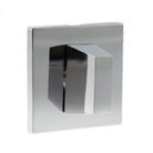 Tupai Rapido 5S Line WC Turn on 5mm Slimline Square Rose (bolt through fixing only) - Bright Polished Chrome