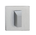 Tupai Rapido 5S Line WC Turn on 5mm Slimline Square Rose (bolt through fixing only) - Satin Chrome