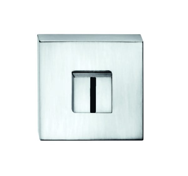 Tupai Rapido Curva/QuadraLine WC Turn on Square Rose (bolt through fixing only) - Bright