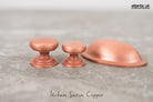 Old English Winchester Solid Brass Cabinet Cup Pull on Concealed Fix