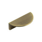 Burlington Half Moon Edge Pull Handles - 80mm / Antique Brass