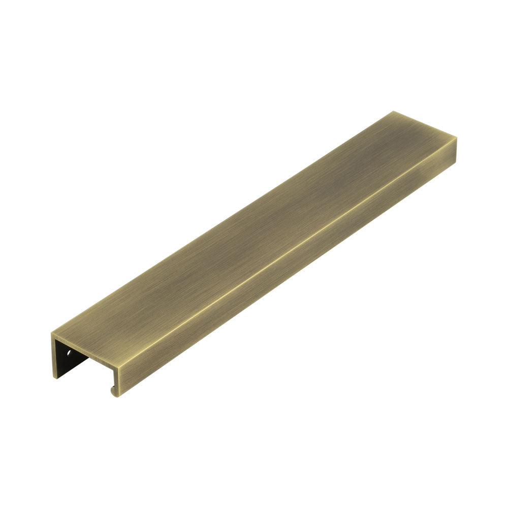 Burlington Angled Edge Pull Handles - 300mm / Antique Brass