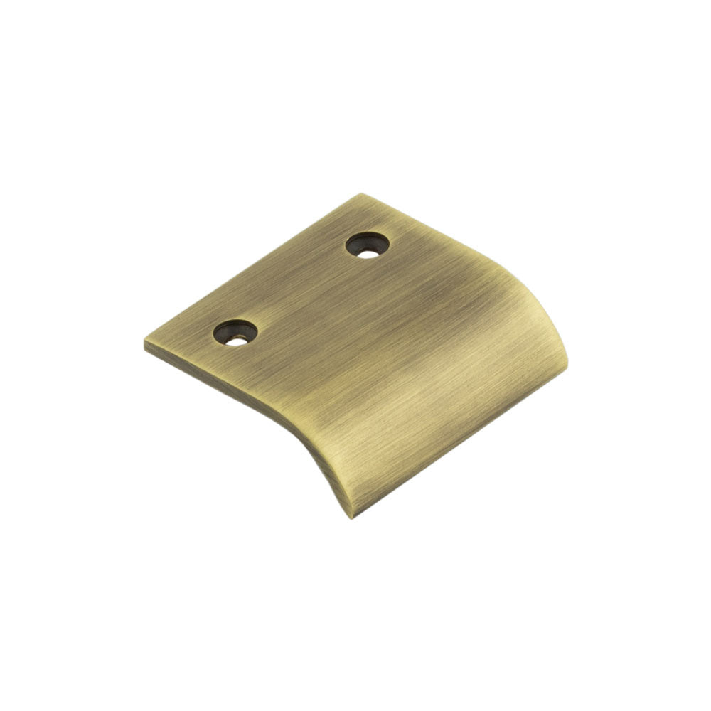 Burlington Curved Edge Pull Handles - 50mm / Antique Brass