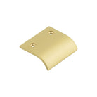 Burlington Curved Edge Pull Handles - 50mm / Satin Brass