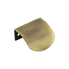 Burlington Arched Edge Pull Handles - 50mm / Antique Brass