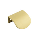 Burlington Arched Edge Pull Handles - 50mm / Satin Brass