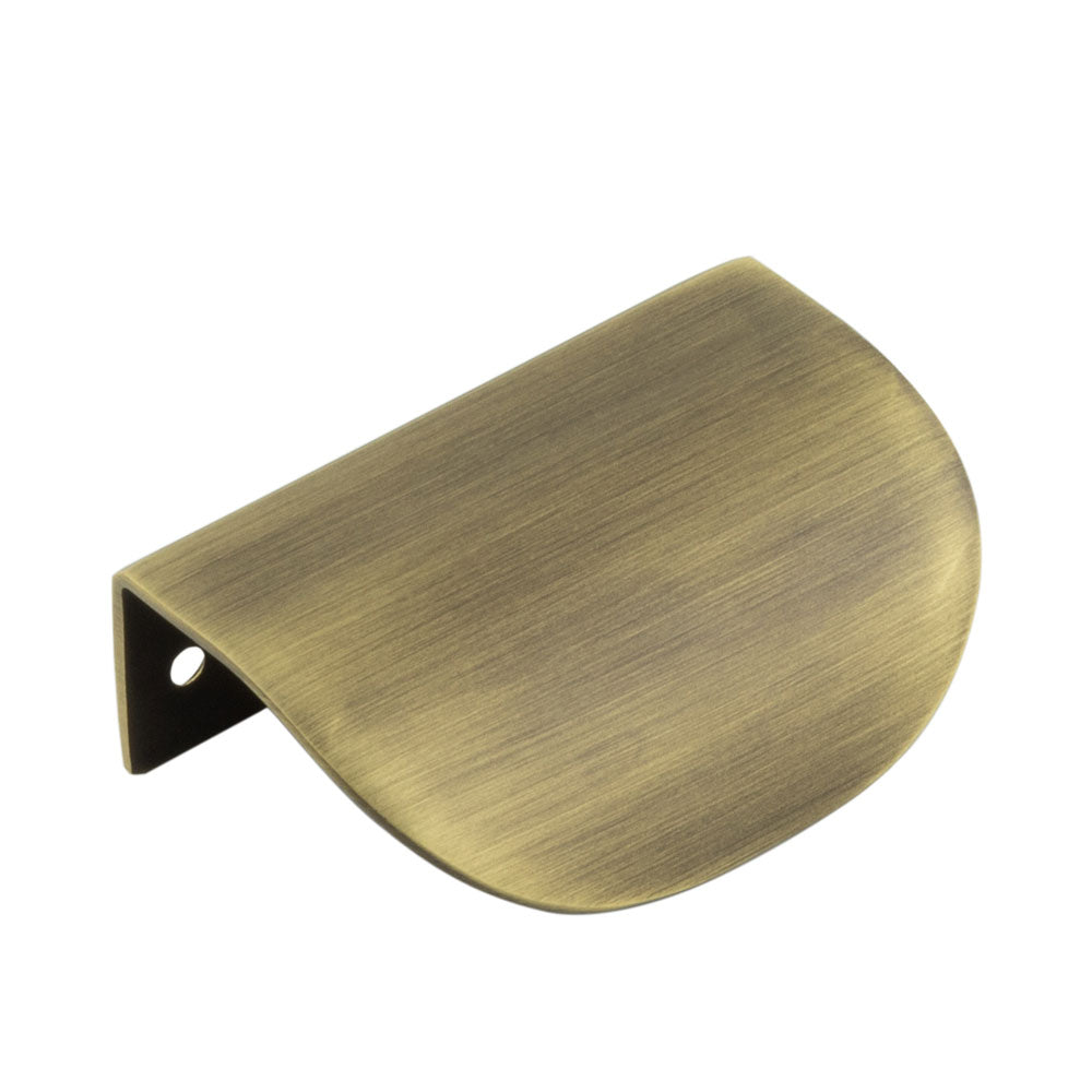 Burlington Arched Edge Pull Handles - 75mm / Antique Brass