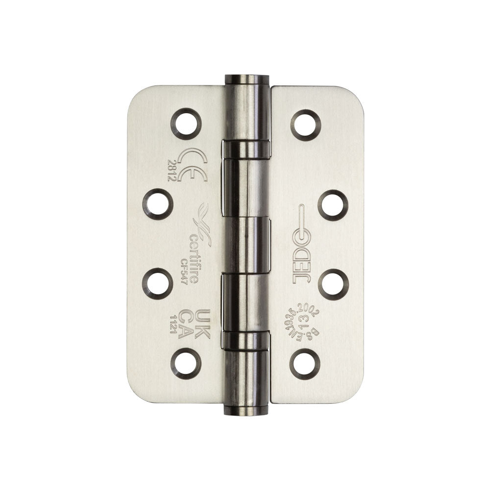 Certifire Stainless Steel Grade 13 Radiused Ball Bearing Hinges in Satin Stainless Steel