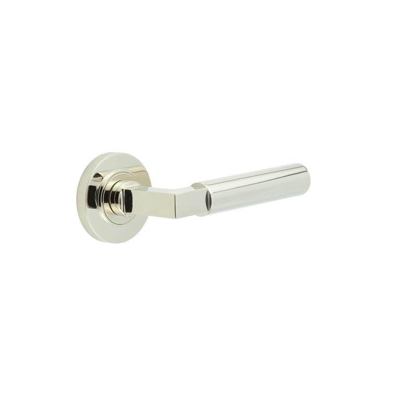 Westminster Door Handles Plain Rose – Courtyard Architectural Hardware