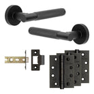 Complete Bari Door Handle Pack - Internal Doors - Black - 64mm / 4"