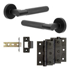 Complete Bari Door Handle Pack - Internal Doors - Black - 64mm / 3"