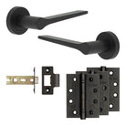 Complete Gio Door Handle Pack - Internal Doors - Black - 64mm / 4"