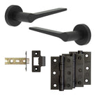 Complete Gio Door Handle Pack - Internal Doors - Black - 64mm / 3"
