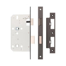 Jedo 72mm Din Bathroom Locks - Square / Dark Bronze