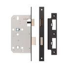Jedo 72mm Din Bathroom Locks - Square / Black
