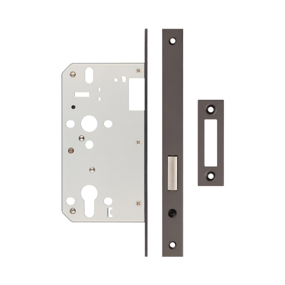 Jedo Architectural Din Deadlocks - Square / Dark Bronze