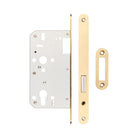 Jedo Architectural Din Deadlocks - Radiused / Satin Brass