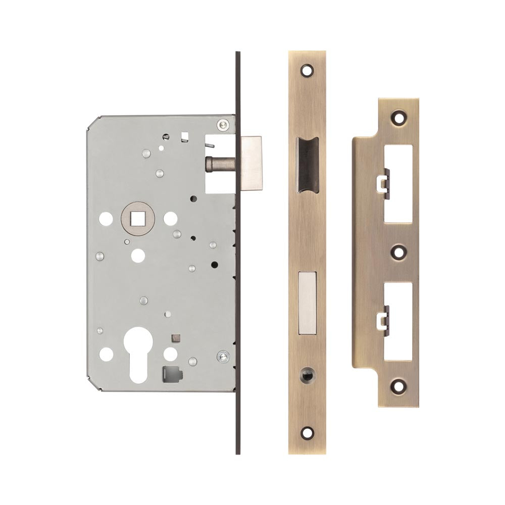 Jedo 72mm Din Escape Locks - Square / Antique Brass