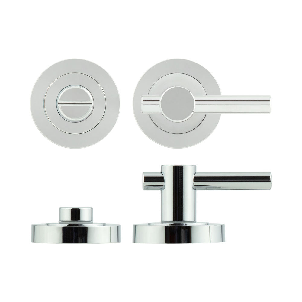 Jedo Easy Thumb Turn & Lock - Polished Chrome