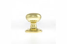 Old English Harrogate Solid Brass Mushroom Mortice Knob on Concealed Fix Rose
