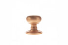 Old English Harrogate Solid Brass Mushroom Mortice Knob on Concealed Fix Rose